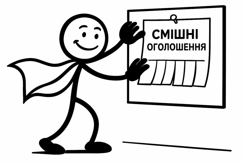 смішні оголошення
